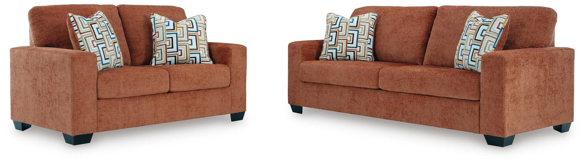 Aviemore 2-Piece Sofa and Loveseat - Spice
