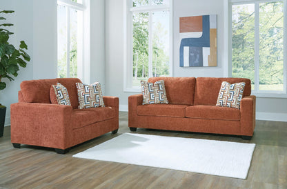 Aviemore 2-Piece Sofa and Loveseat - Spice