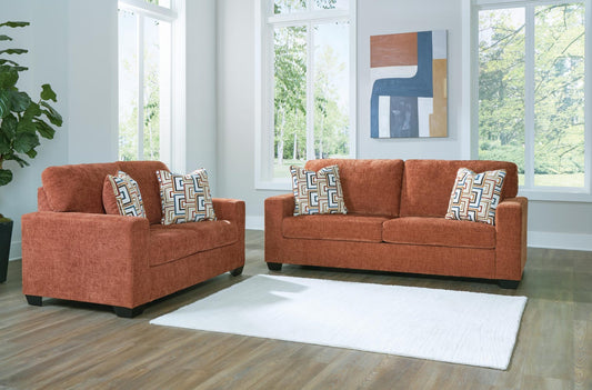 Aviemore 2-Piece Sofa and Loveseat - Spice
