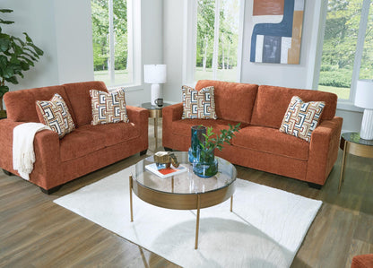 Aviemore 2-Piece Sofa and Loveseat - Spice