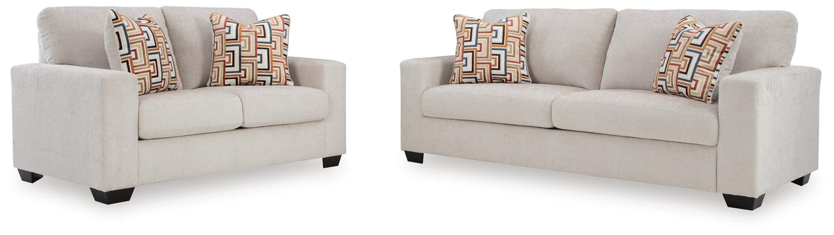 Aviemore 2-Piece Sofa and Loveseat - Stone