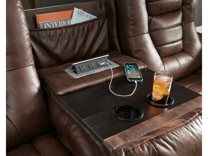 Owner's Box Dual Power Reclining Sofa - Thyme
