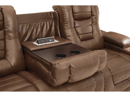 Owner's Box Dual Power Reclining Sofa - Thyme