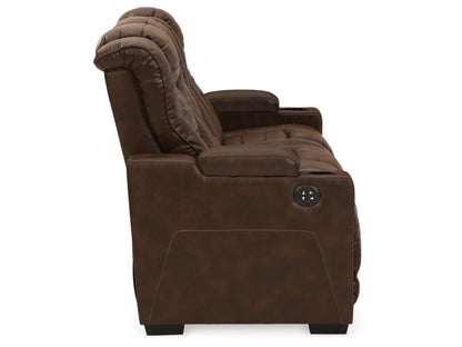 Owner's Box Dual Power Reclining Sofa - Thyme