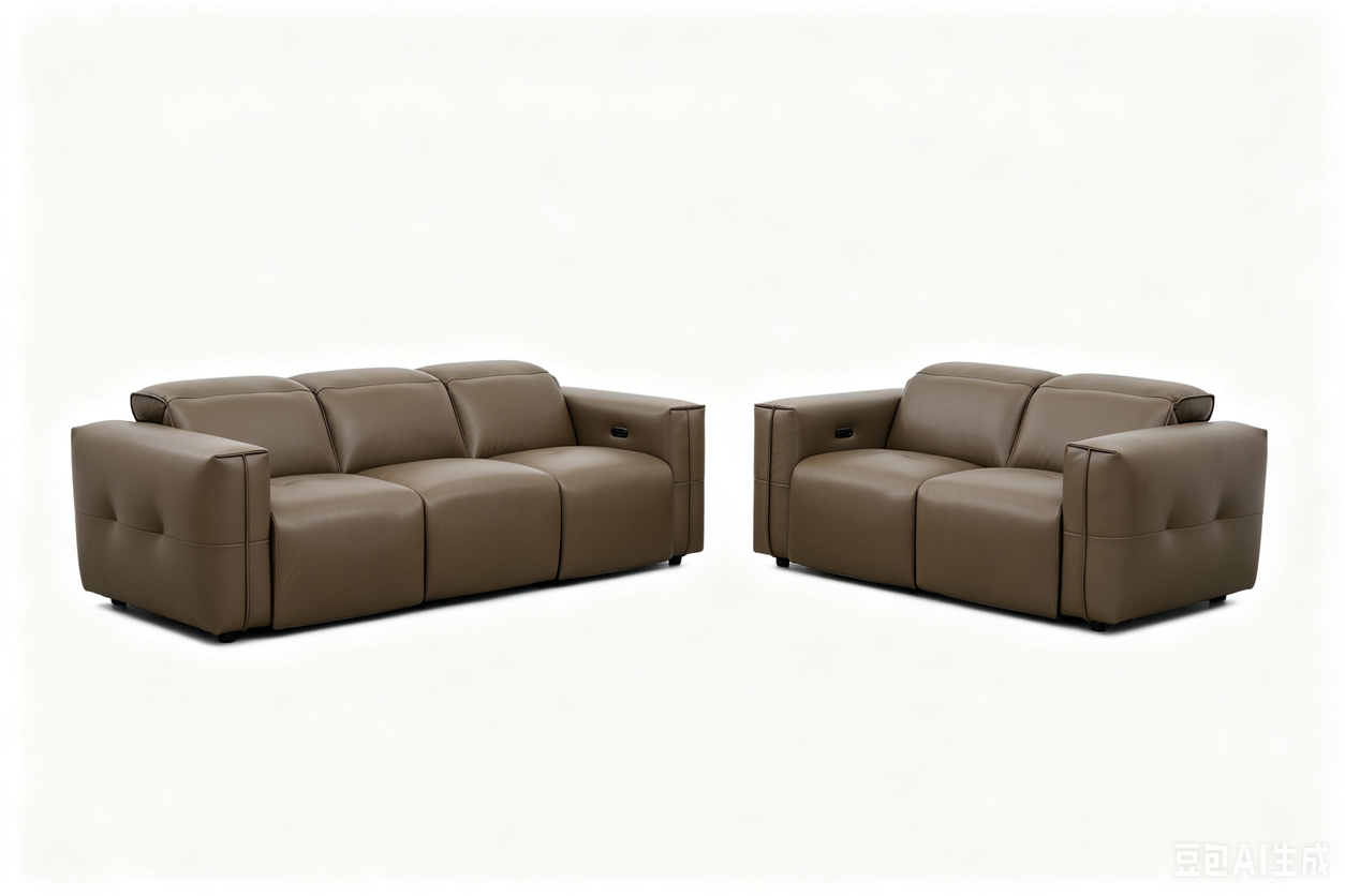 Ember Power Reclining Sofa & Loveseat (Brown)