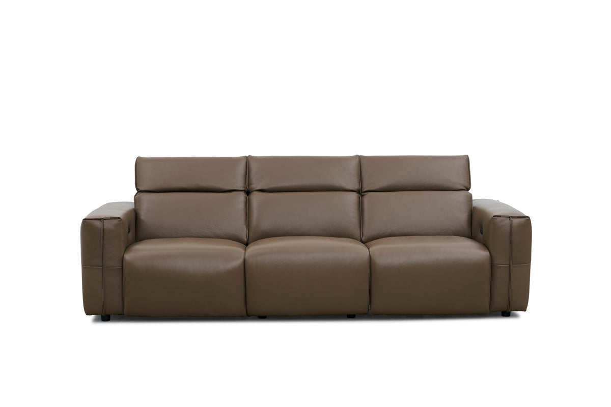 Ember Power Reclining Sofa & Loveseat (Brown)