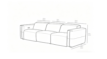 Ember Power Reclining Sofa & Loveseat (Brown)