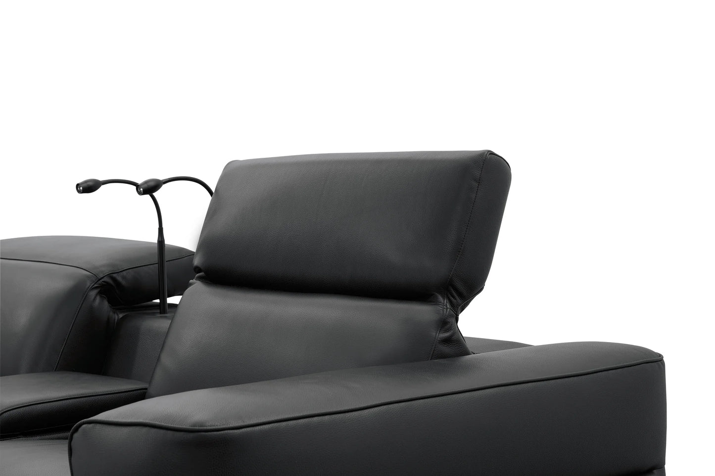 Diamante Italian Leather Power Home Theater Recliner Row