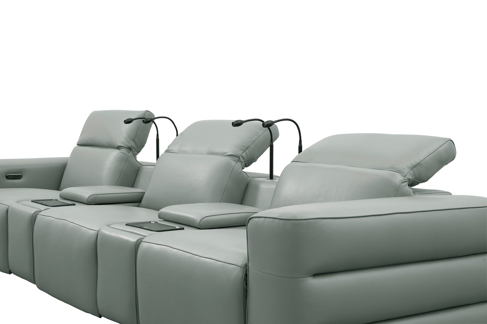 Diamante Grey recliner row