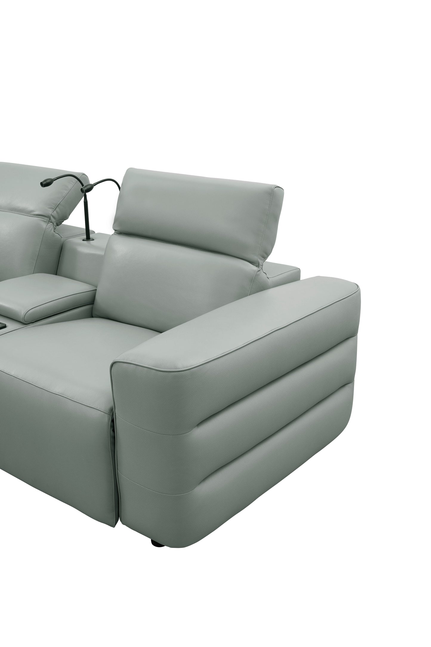 Diamante Grey recliner row
