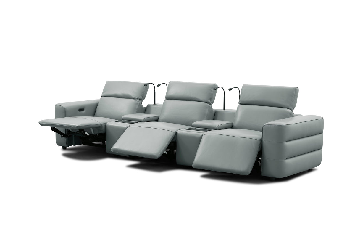 Diamante Grey recliner row