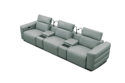 Diamante Grey recliner row