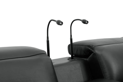 Holly Power Reclining Corner Sectional (Black)