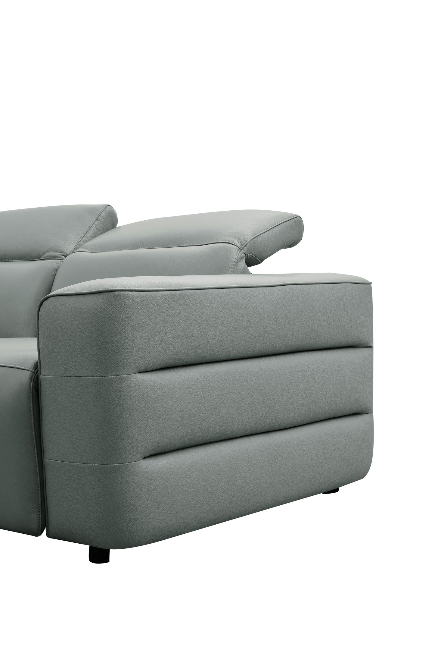 Holly Power Reclining Corner Sectional (Grey)