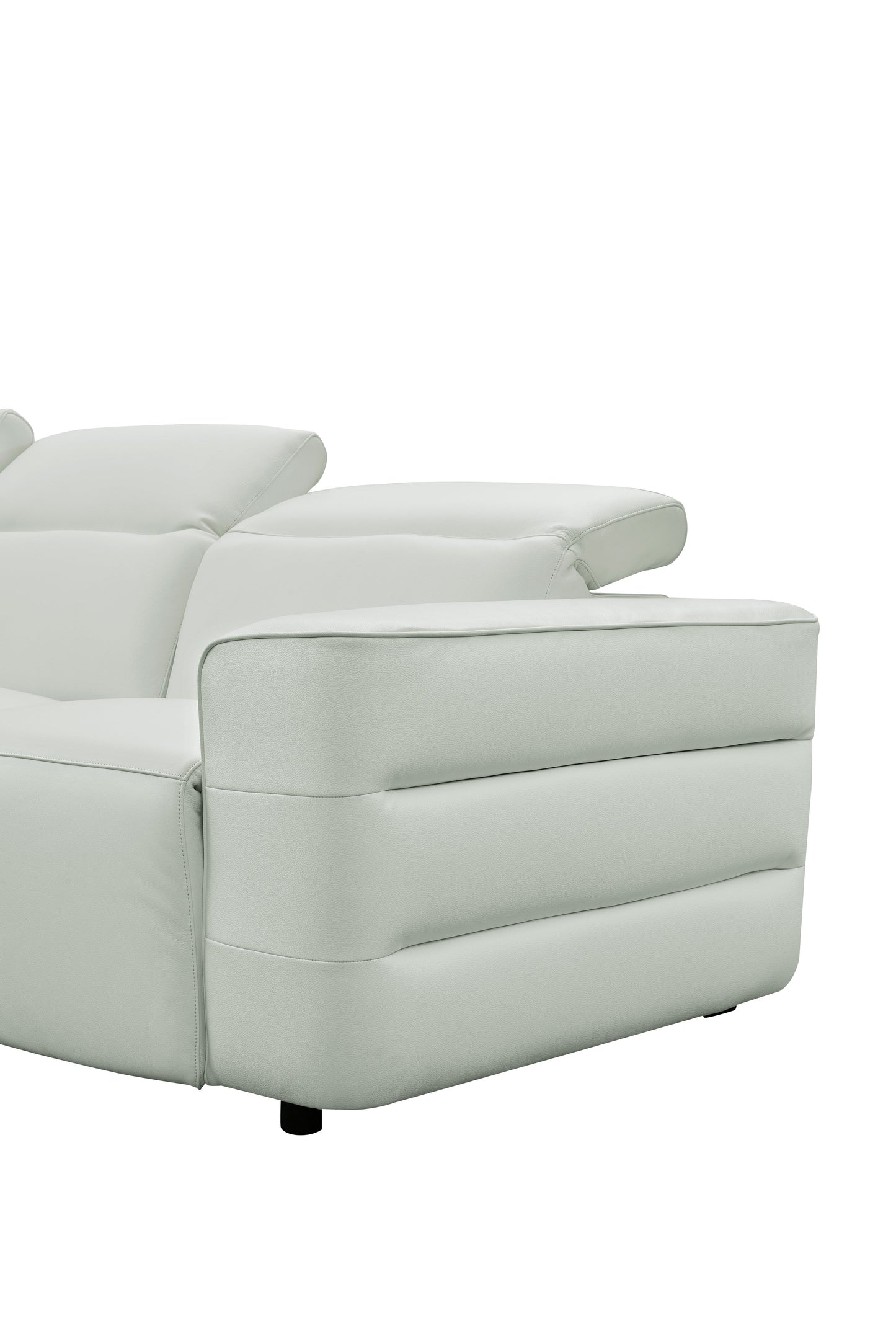 Holly Power Reclining Corner Sectional (White)