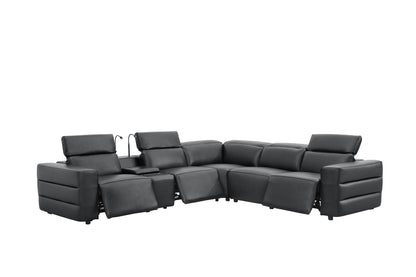 Holly Power Reclining Corner Sectional (Black)