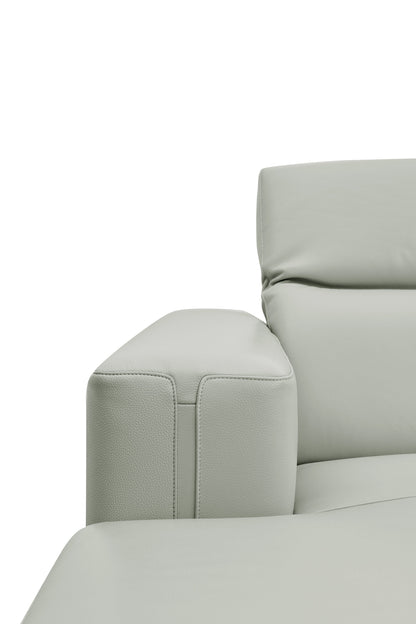 Noel Power Reclining Sectional with Chaise (Grey)