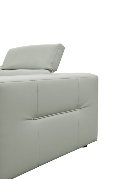 Noel Power Reclining Sectional with Chaise (Grey)