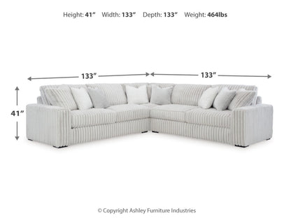 Stupendous 3-Piece Sectional - Alloy