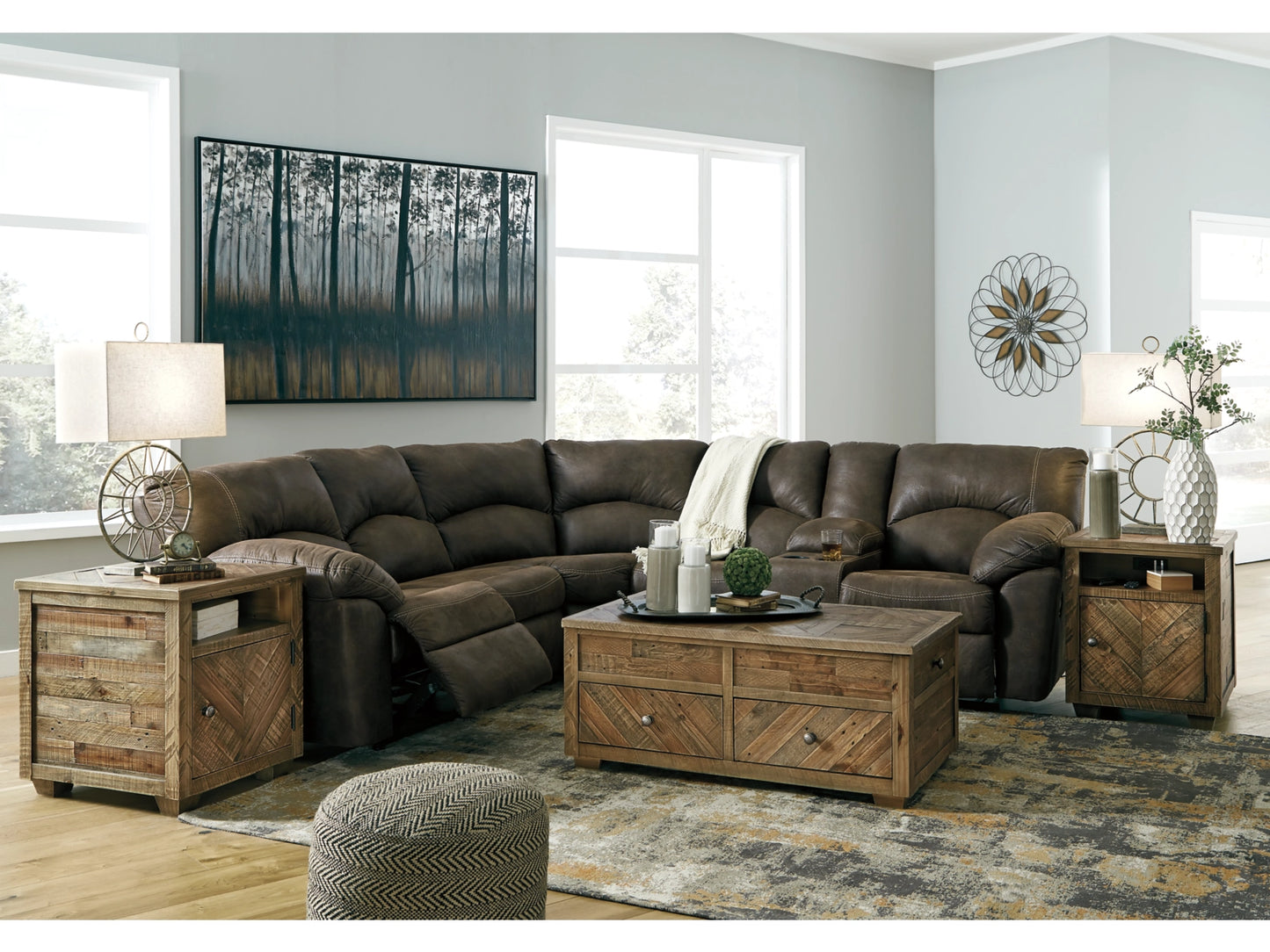 Tambo 2-Piece Manual Reclining Sectional - Canyon
