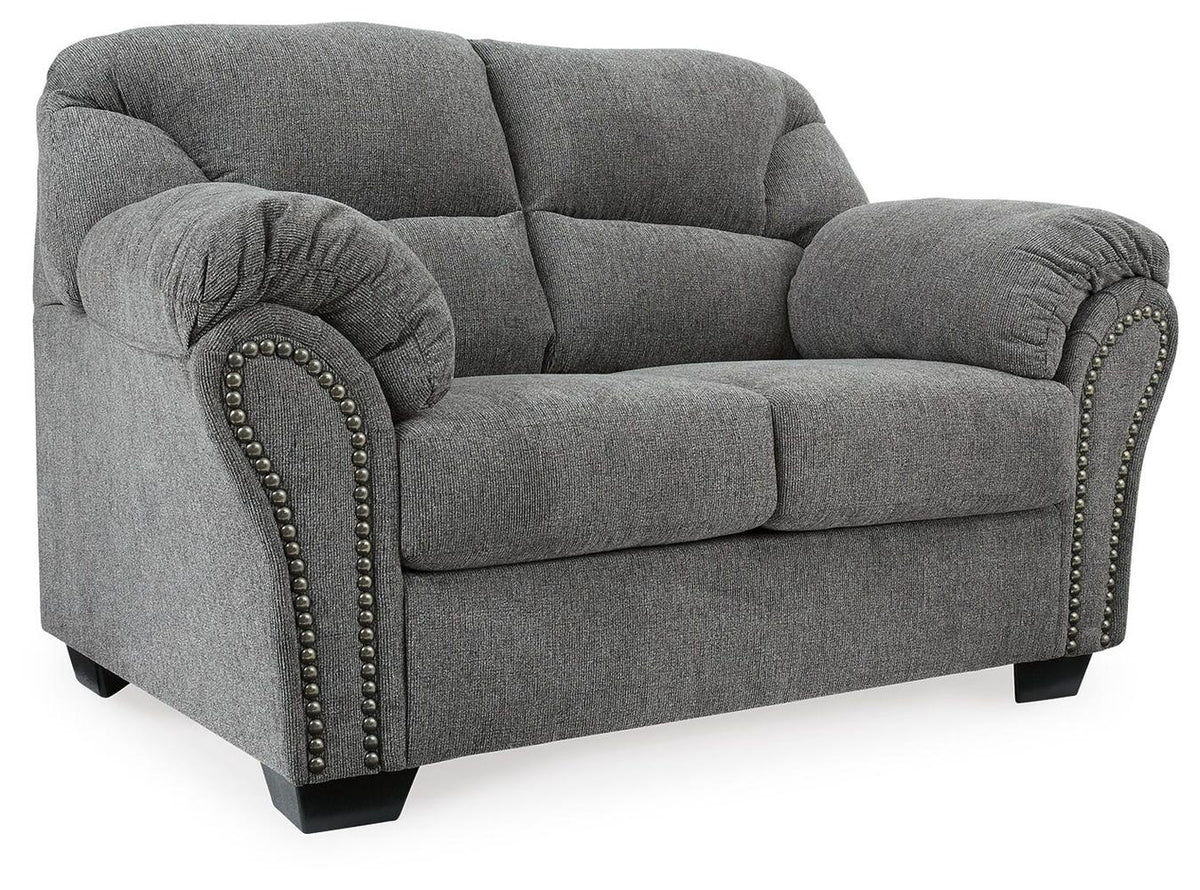 Allmaxx 2-Piece Sofa and Loveseat - Pewter