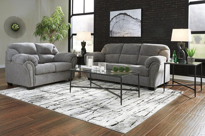 Allmaxx 2-Piece Sofa and Loveseat - Pewter