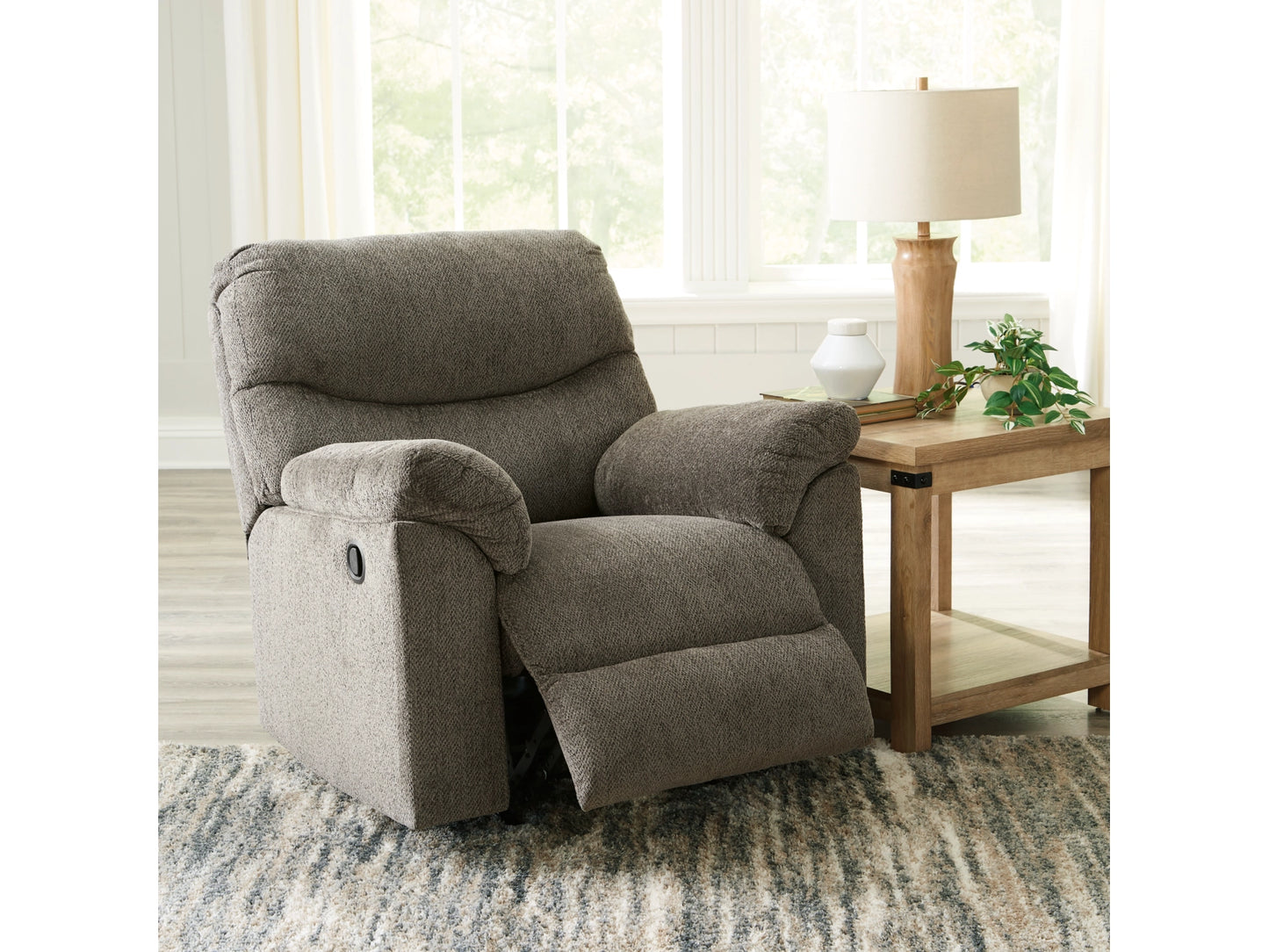 Alphons Manual Rocker Recliner - Putty