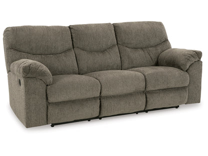 Alphons Manual Reclining Sofa - Putty