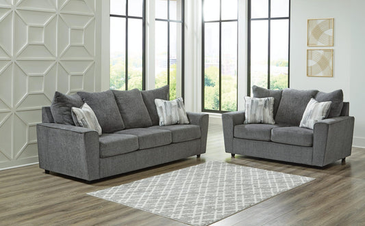 Stairatt 2-Piece Sofa and Loveseat - Gravel