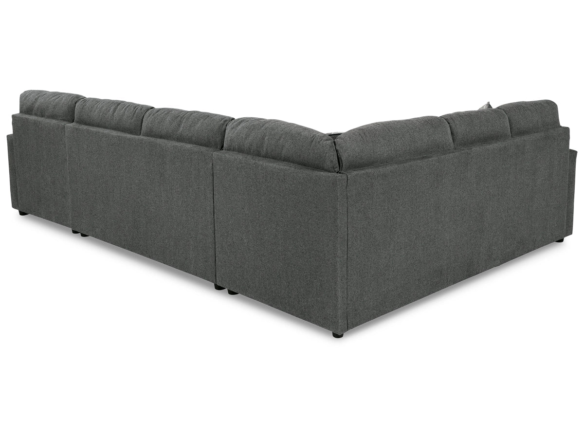 Springfield 3-Piece Sectional with Chaise - Charcoal