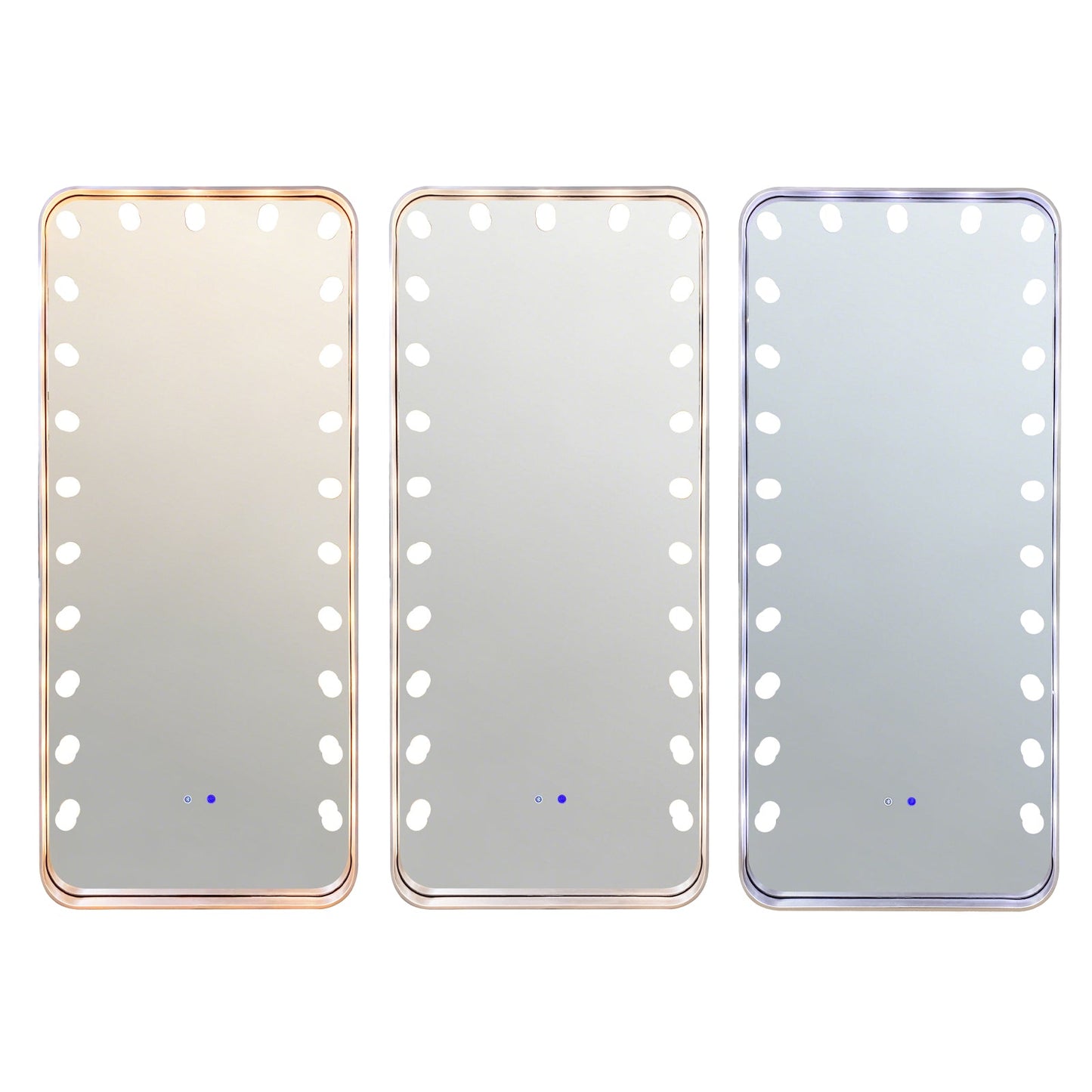 Hollywood 2 (Silver) Floor Mirror