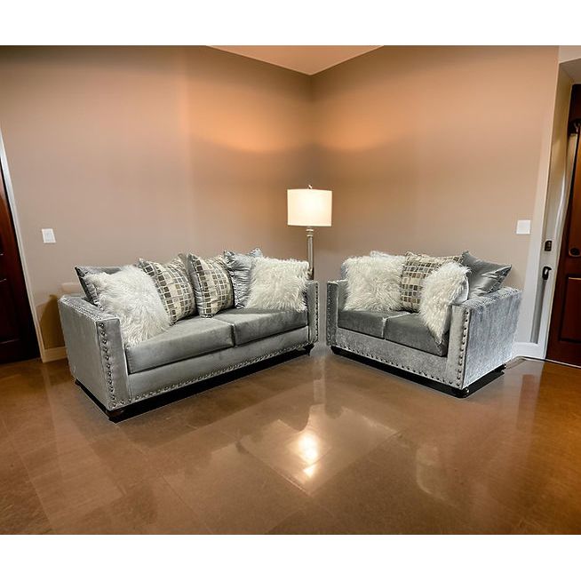 Silver S&L Living Room Set