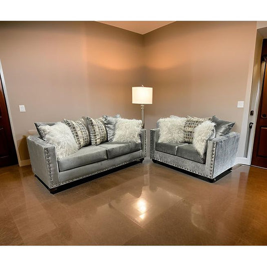 Silver S&L Living Room Set