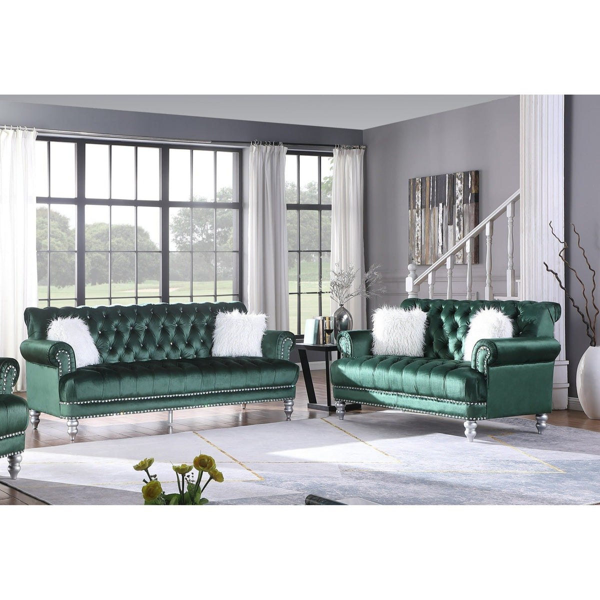 Royal (Green) Living Room Set