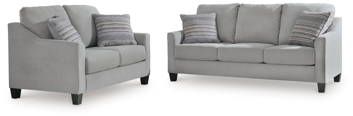 Adlai 2-Piece Sofa and Loveseat - Shadow