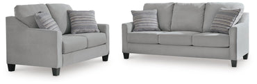 Adlai 2-Piece Sofa and Loveseat - Shadow