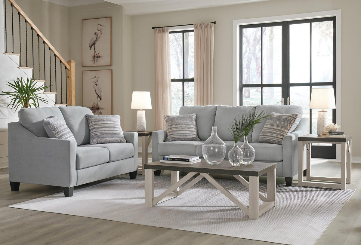 Adlai 2-Piece Sofa and Loveseat - Shadow