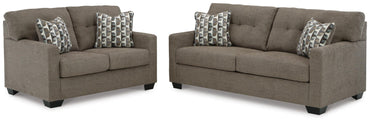 Mahoney 2-Piece Sofa and Loveseat - Chocolate