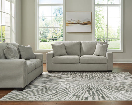 Greenbriar Sofa and Loveseat set in Smoke