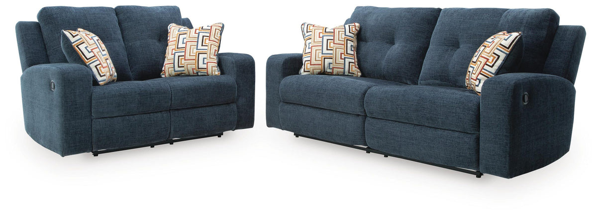 Danum 2-Piece Reclining Sofa and Loveseat - Ink