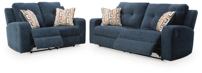Danum 2-Piece Reclining Sofa and Loveseat - Ink