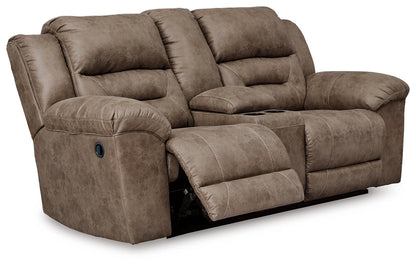 Stoneland Manual Reclining Loveseat with Console