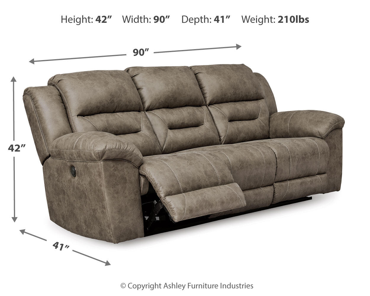 Stoneland Manual Reclining Sofa