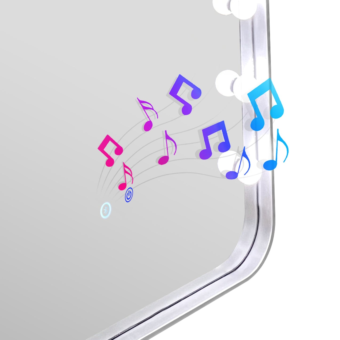 Hollywood 2 (Silver) Floor Mirror