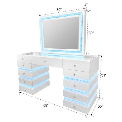 Lily (White) Vanity Set