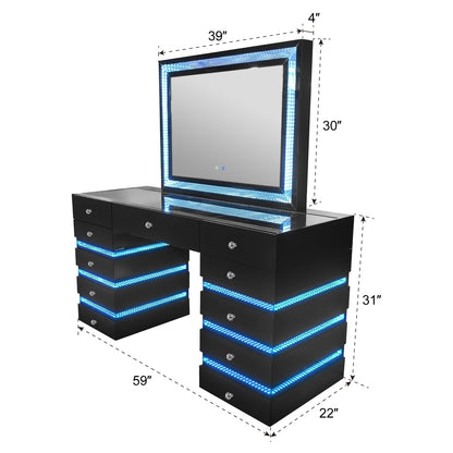 Lily (Black) Vanity Set