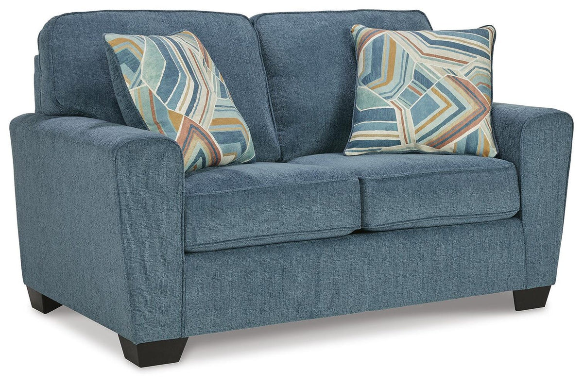 Cashton 2-Piece Sofa and Loveseat - Blue