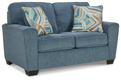 Cashton 2-Piece Sofa and Loveseat - Blue