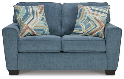 Cashton 2-Piece Sofa and Loveseat - Blue
