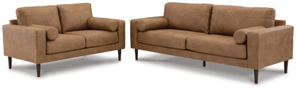 Telora 2-Piece Sofa and Loveseat - Caramel